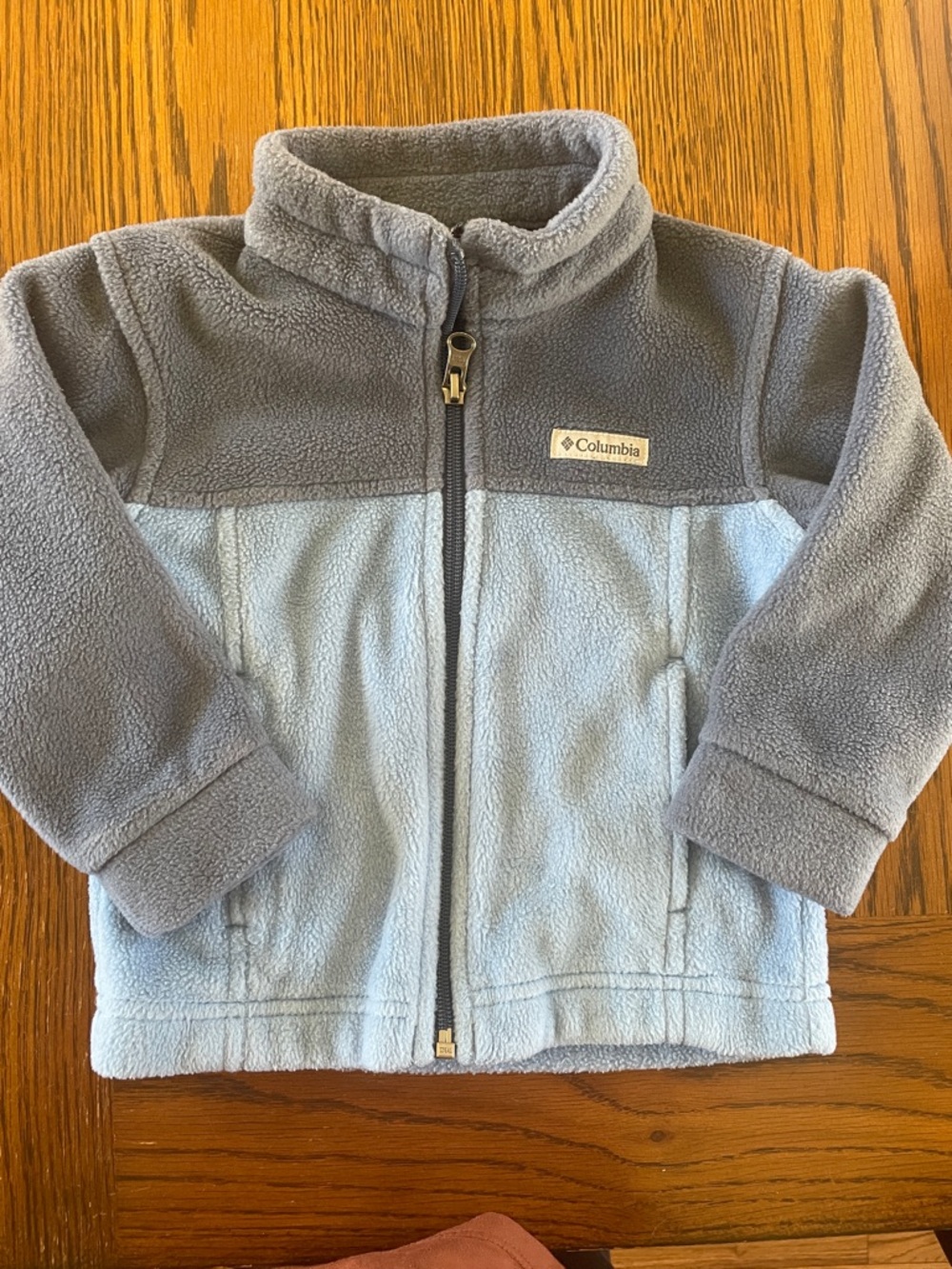 Columbia Light Blue and Blue Sherpa Fleece Jacket